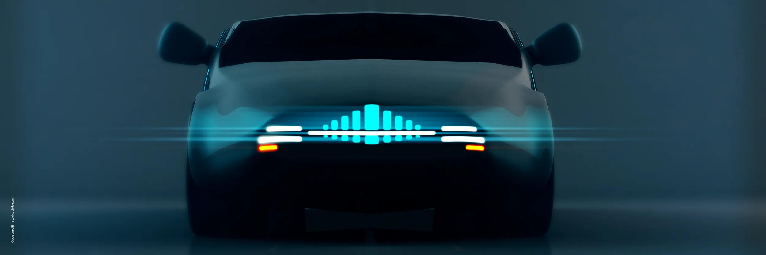 futuristisches Auto - KI-Bild